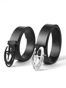 1pc Men's Cross Star Buckle Belt, Fashion Versatile For Youth, Students, Casual Minimalist Style Fall, Autumn, Halloween Autumn-Winter Accessories,Suitable For Teens, Youth,Men,Casual, Outdoor, Athletic, Vacation, Graduation Gifts, Birthday, Daily Wear - A - View 11