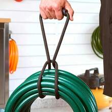 Storage Strap Heavy-Duty Hook And Loop Cord Carrying Strap, Hanger, And Organizer With Handle For Pool Hoses Garden Hoses Cables