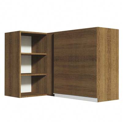  Alacena Gabinete Superior De Esquina Cocina Madesa Glamy Color Marrón