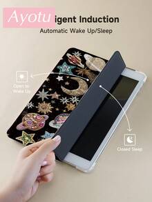 豹纹保护套，兼容 iPad 10.2 英寸（2021/2020 款，第九/八代），兼容三星 Galaxy Tab A8 10.5 英寸（2022 款），平板电脑保护套，带笔槽，支持自动休眠/唤醒功能 - 彩色 - 查看 6