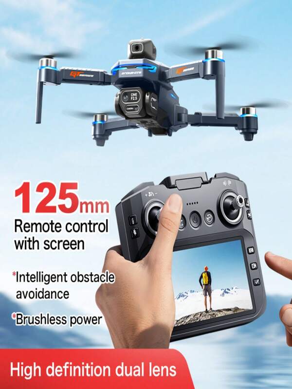 The Multi-Functional Drone GT8 With A Camera Is Equipped With A Large-Screen Remote Control For Real-Time Viewing Of The Flight Route, Taking Photos And Videos To Record Life. The Brushless Motor Provides Even Stronger Power. Optical Flow Hovering Flight Is More Stable For Beginner Drones. Economical Drones. Aerial Photography Drones, Wonderful Holiday Gifts