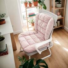 Cuscino ergonomico per sedia da ufficio con schienale integrato - Cuscino per seduta spesso e lavabile in poliestere per comfort e supporto, perfetto per casa o sala da pranzo, per l'inverno, cuscino per sedile auto - Bordò - Visualizzare 12