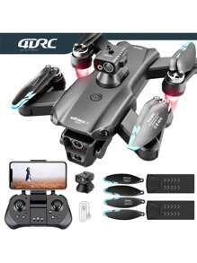 Dron sin escobillas con cámaras duales WIFI, cuadricóptero profesional plegable con detección de obstáculos, motor sin escobillas de alto rendimiento, regalo de cumpleaños, estuche de transporte, bolsa de almacenamiento