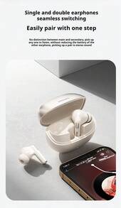 Philips' new TAT1120 true wireless Bluetooth headset semi-in-ear noise canceling high sound quality sports game long battery life for boys and girls couples - 黑色 - 查看 7