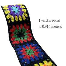Dây viền móc kiểu Boho dài 1/2/4/10 thước - Họa tiết hoa rực rỡ, cuộn 72 inch, dùng cho quần áo, túi xách, giày dép, đồ thủ công và các dự án DIY, tuyệt vời cho may vá, thêu thùa và phụ kiện du lịch, móc len - Nhiều màu - Xem 12