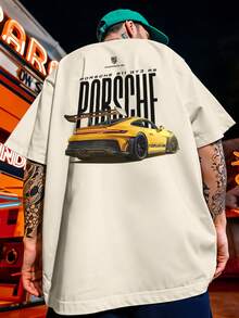 Oversized Streetwear T-Shirt 911 GT3 RS Luxury Automotive Sports REF 7253 VEST NERD - 卡其色 - 查看 1