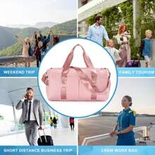 Weekender Bag - Travel Bag Hand Luggage 40x30x20 - Duffle Bag - Unisex - Pink - Pink - View 4