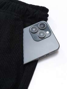 Pantaloni in velluto a coste dritti, taglio ampio, casual, stile fashion di alta strada, adatti per primavera, autunno, estate, taglia comoda