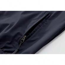Men's Lightweight Waterproof Packable Windbreaker Running CoatChristmas IA2R - Navy - View 4