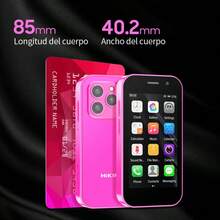 El mini teléfono móvil de moda más popular en el software social más popular en Internet, el modelo es Hiking Mini Smartphone 4g Dual Sim Android 9 Hiking A14 16Gb 2Gb Mini Phone 2000 Mah Fm Wifi Gps Bluetooth teléfono móvil, el modelo es Mini S23 Dual SIM Android 8.1 3G 2GB + 16GB 900mAh WiFi GPS Bluetooth, muy adecuado para senderismo, niños y coleccionistas. - A14 Negro - Ver 7