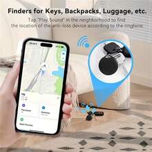 RSH 1pc Mini Air-Tags Smart Tag, Compatible With IOS Find My APP, Real-Time Precise Tracking And Positioning Anti-Loss Device Smart Tracker, Suitable For Keys, Bags, Suitcase Loss Tracking, Thanksgiving, Christmas, Holiday Gift - Multicolor - View 4