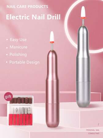طقم مبرد أظافر كهربائي احترافي، طقم ملف أظافر لاسلكي قابل للشحن ب- 6 سرعات متغيرة (10,000-30,000 لفة في الدقيقة)، قطع ماسية لأظافر الأكريليك/الجل، أداة تجميل/قدم للصالون والمنزل، مثالي لفنيي الأظافر وعشاق DIY والأطباء البياطريين، هدية رائعة ليوم الأم وعيد الحب، منخفض الاهتزاز وعملية هادئة للغاية'