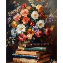 Paint By Numbers For Adults BeginnersDIY Flowers Adult Paint By Number Kits Painting On Canvas Books Painting By Numbers For Adults Craft Kits 16x20 In