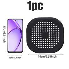 硅胶毛发收集器,方形淋浴排水口过滤器,吸盘式硅胶防堵塞毛发收集器,防堵塞排水管清洁剂,水槽排水口过滤器,浴缸淋浴排水口毛发收集器,厨房浴室除臭剂,排水口过滤贴纸,易清洁浴室厨房配件,浴室工具,家居浴室装饰,冬季装饰 - 地漏 - 查看 11