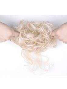 Pieza para el cabello con moño despeinado, extensiones de cabello sintético con rizos y mechones, banda elástica para el cabello, accesorios de cabello postizos, pasadores de cabello, accesorios de cabello para mujeres