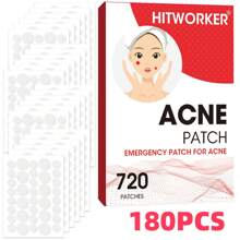 720 parches para acné y granos - Sin alcohol, sin parabenos, sin fragancias, parche limpiador de poros con adhesivo fuerte, apto para todos los tonos de piel clara, incluyendo piel sensible