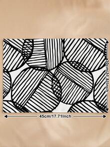 1 tấm khăn trải bàn/khăn lót bàn bằng vải lanh họa tiết hoa hình học Bohemian trừu tượng vẽ tay tối giản, thích hợp cho nhà bếp, phòng ăn, trang trí bàn ăn, phủ tủ, dùng cho mọi mùa - Nhiều màu - Xem 11