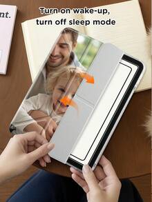 Ayotu Benutzerdefinierter Y-förmiger faltbarer iPad-Schutzhülle kompatibel mit iPad der 10. Generation, iPad Mini 4/5/6/7/9.7/10.2/10.5/10.9/12.9/Pro 11, Schutzhülle unterstützt Mehrwinkel-Einstellung, sechs Möglichkeiten zum Aufstellen des Ständers und einen integrierten Stiftschlitz. Der Stiftschlitz ist kompatibel mit iPad Air 11 Zoll (M2) - 2024 - Verschiedenfarbig - Übersicht 8