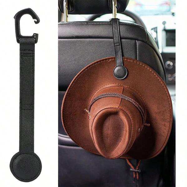 Soporte para sombrero de vaquero para camioneta, clip magnético para sombrero de cuero, perchero para sombrero de coche, accesorio organizador de sombreros para vehículo - Mantiene la forma del sombrero