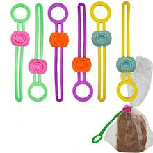 6 件彩色可调节粘土袋扎带、工作室扎带和陶瓷工具带 - 彩色 - 查看 5