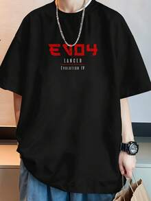 Oversized Streetwear T-Shirt JDM EVO 4 Lancer Evolution Tunada REF 7251 VEST NERD - Black - View 6