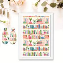 1 coală de hârtie de transfer pentru lut polimeric, imitație de marmură retro abstract flori lut transfer hârtie pentru cercei din lut polimeric, vintage flori margarete transfer hârtie lut bijuterii pictură în ulei bijuterii - Multicolor - Vizualizare 28