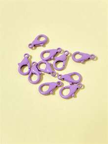 10pcs/50pcs/100pcs Enameled Colorful Zinc Alloy Lobster Clasp, DIY Necklace Bracelet Bag Charm Connector Accessories - Lobster Clasp - View 8
