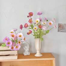 1 pieza Ramo de flores de amapola de maíz artificial con toque realista y tallo largo con pelusa, hecho de plástico. Para bodas, propuestas, primavera, cumpleaños, fiestas, decoraciones diarias y arreglos florales para el hogar. Puede servir como regalo para el Día de San Valentín y el Día de la Madre, y también puede usarse como centro de mesa. Decoración de graduación. Rosa.