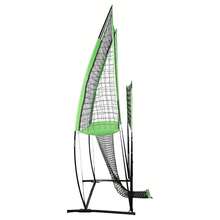 Volleyballnetz Trainingssystem, Tragbares 3-in-1 Volleyball Netz mit Tragetasche, Höhenverstellbar Volleyball-Rebounder für Hinterhof-Schlägerteam Solo-Trainingsgeräte, 2.44 * 3.35 M - Grün - Übersicht 11