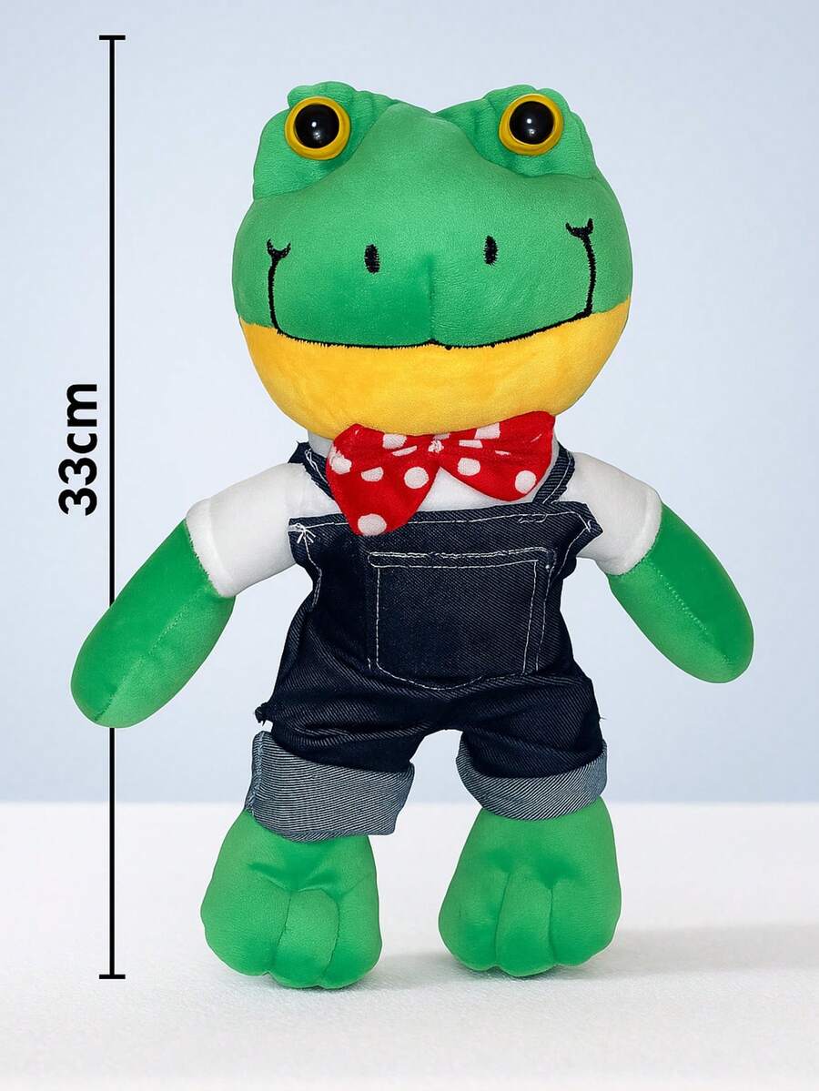 RANA RENNE CON CERTIFICADO DE ADOPCION, ADORABLE, SUAVE, ABRAZABLE, BORDADO LARA CAMPOS, CON CERTIFICADO DE ADOPCION, TAMAÑO APROXIMADO 33 CM., IDEAL PARA REGALAR O COLECCIONAR. - Verde - Ver 1