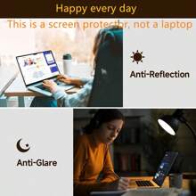 1 片 16 英寸笔记本电脑屏幕保护膜 - 防蓝光和防眩光滤镜，适用于 HP//华硕/微星/雷蛇灵刃 16 英寸（屏幕比例 16:10）笔记本电脑