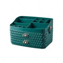 European-Style Diamond-Shaped Cosmetic Storage Box Dresser Skin Care Lipstick Storage Box Drawer Type Multi-Layer Makeup Box - Green - View 7