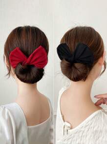 Slouchy Person's Magic Bow Knot Twist Hair Clip, New Adult Bun Hair Accessory, Flower Bud Hair Clip, Hair Styling Tool