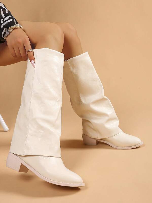Western Mid-Calf Boots, Fashionable Women's Winter Boots, Versatile Chunky Heel Non-Slip Warm Tall Boots, Pull-On Convenient & Comfortable Knee-High Boots, Black Solid Color Versatile Texas Boots, Beige Elegant Shoes, Fashion Pants Boots, Retro Windproof Hiking Boots, Indoor Formal Work Shoes, Dirt-Resistant Pointed Toe Leather Shoes, Brown Party Sexy Slimming Boots, Model Runway Shoes, Unique