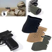 3 paquete grip funda pistola antideslizante empuñadura, juego de 3 fundas grip para pistola, antideslizantes, mejora el agarre - Negro+Arena+Verde - Ver 3