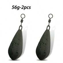 2 piezas de peso de plomo para pesca de carpas con 56g/71g/85g/99g/113g de peso para pesca de carpas.El colgante permite un reemplazo rápido del plomo. - 56 g, 2 unidades - Ver 3