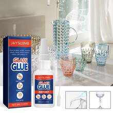 Pegamento de Reparación de Vidrio, Adhesivo Acrílico Multifuncional de Unión Rápida para Vidrio y Cerámica - 30 gramos - Ver 1