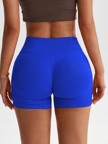TCVC Quần short thể thao yoga nữ, thân thiện với da và đa năng, độ co giãn cao, giúp nâng đỡ vòng bụng, thích hợp cho yoga trong nhà/ngoài trời và mặc thường ngày vào mùa hè. - Xanh đậm - Xem 4