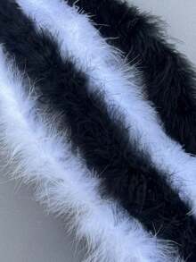 Boa de plumas, accesorios de disfraz para fiesta DIY, boas de plumas de colores, decoración de bufanda, adecuado para fiesta de cumpleaños, Halloween, Navidad, carreras de caballos, té, Nochevieja, concierto y decoración del hogar, boda de baile, actuación en el escenario, disfraz y accesorios de carnaval, artículos de fiesta