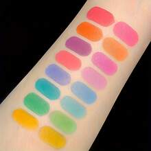 16-Color All-Matte Flower Elf Eyeshadow Palette. Long-Lasting Waterproof And Sweatproof, Which Can Create A Delicate And Bright Eye Makeup Effect. It Is A Must-Have Choice For Event Party Makeup And Christmas Dress. It Is A Unique Rainbow Eyeshadow Palette, Which Is The Best Makeup Gift For Friends. - 16 màu - Xem 4