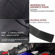 Par De Rodilleras Y Coderas De Moto Con Protección Metálica, Plástico PE de alta protección, amortiguador y resistente al desgaste, diseño ergonómico, adecuado para motocicletas, patinaje, bicicletas, BMX, esquí y rodilleras y coderas - Negro - Ver 6