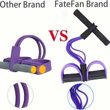 6Six-Tube Elastic Yoga Pedal Pull Rope For Stretching, Slimming & Muscle Training, Fitness Equipment For Belly, Waist, Arms & Legs