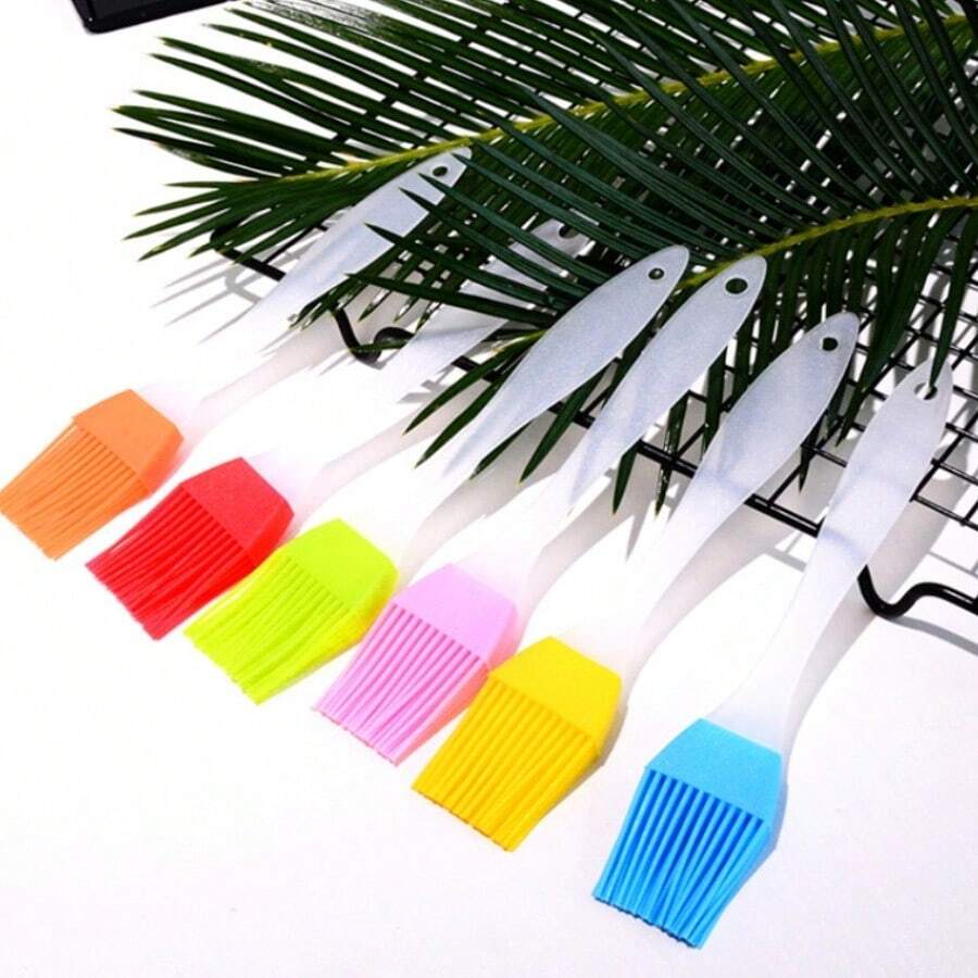 Household Baking & BBQ Silicone Brush - Pastry Basting Brush For Cake, Bread, Pancake, Grilling - Multicolor - View 1