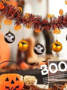 Halloween Decoration, Flower Strips, Hanging Decorations, Party Supplies, Five-Star Pumpkin, Spider Paper Pendants, Halloween Props, Decoration And Decoration, Room And Classroom, Essential For Halloween