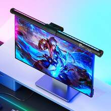 CANMEIJIA LED Screen Hanging Lamp, Touch Dimmable Computer Screen Light, RGB Backlight With USB Port, Magnetic Attachment, Suitable For Desktop Computer/Laptop/Display/Monitor/Desk/Computer Desk/Computer Live Streaming/ESports Gaming - Monitor Screen Light - View 9