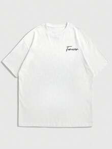 Men's Casual Versatile Simple Graphic Print Short Sleeve T-Shirt