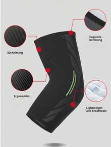 1Pc Nylon Elbow Brace - Breathable Compression, Sports Joint Cover For Badminton, Tennis, Basketball, Men & Women