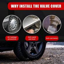 New-  8 PCS Car Tire Vae Stem Caps, Aluminum Alloy Wheel Vae Covers  Rubber O-Ring, Corrosion Ristant Leak-Proof Tire Air Cap T, Universal For SUV, Truck, Motorcycle, Bike (Light Blue)