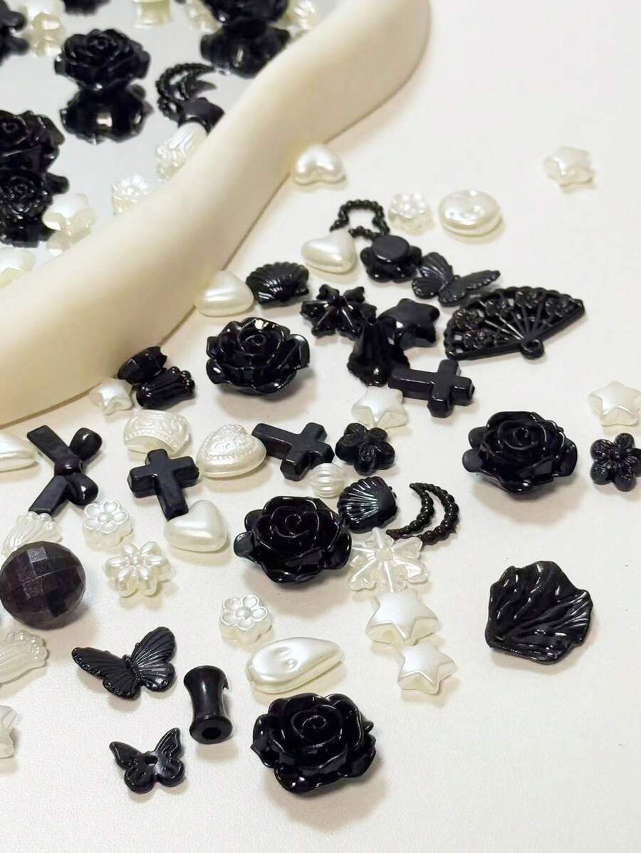Acrylic DIY Accessories, Cream Glue Phone Cases, Hair Clips, Decorative Accessories Materials, Baroque Accessories, DIY Handmade Earrings, Headwear, Shoes, Clothing Accessories. This Product Is Widely Used In Decoration, Pendants - Multicolor - View 1