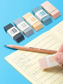 2 pezzi Gomme da cancellare minimaliste, assortimento casuale, alta qualità morbide e pulite, forniture per l'arte, forniture scolastiche, articoli di cartoleria, premi e regali